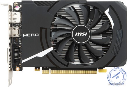 видеокарт MSI GeForce GTX 1050 OCV1 Aero ITX